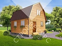 эскиз проекта деревянного дома